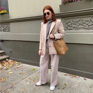 & Other Stories Beige Lined Blazer